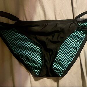Black and Blue Chevron Bikini Swim